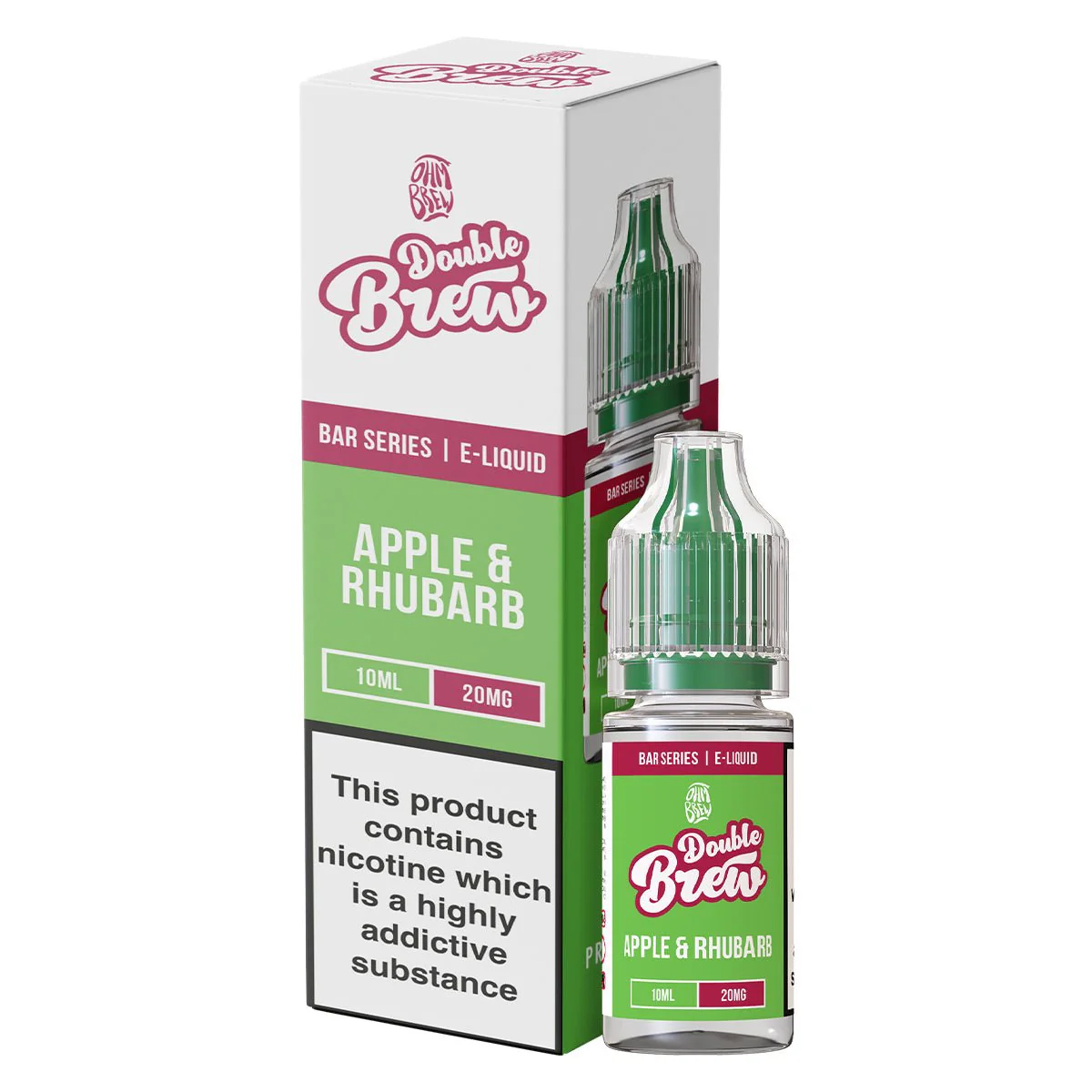 Apple & Rhubarb Double Brew 10ml Nic Salt By Ohm Brew