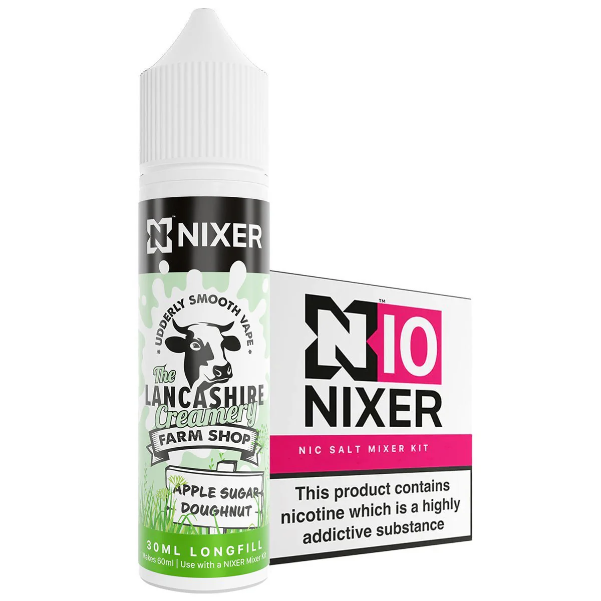 Apple Sugar Doughnut 30ml Longfill Concentrate By Nixer x Lancashire Creamery