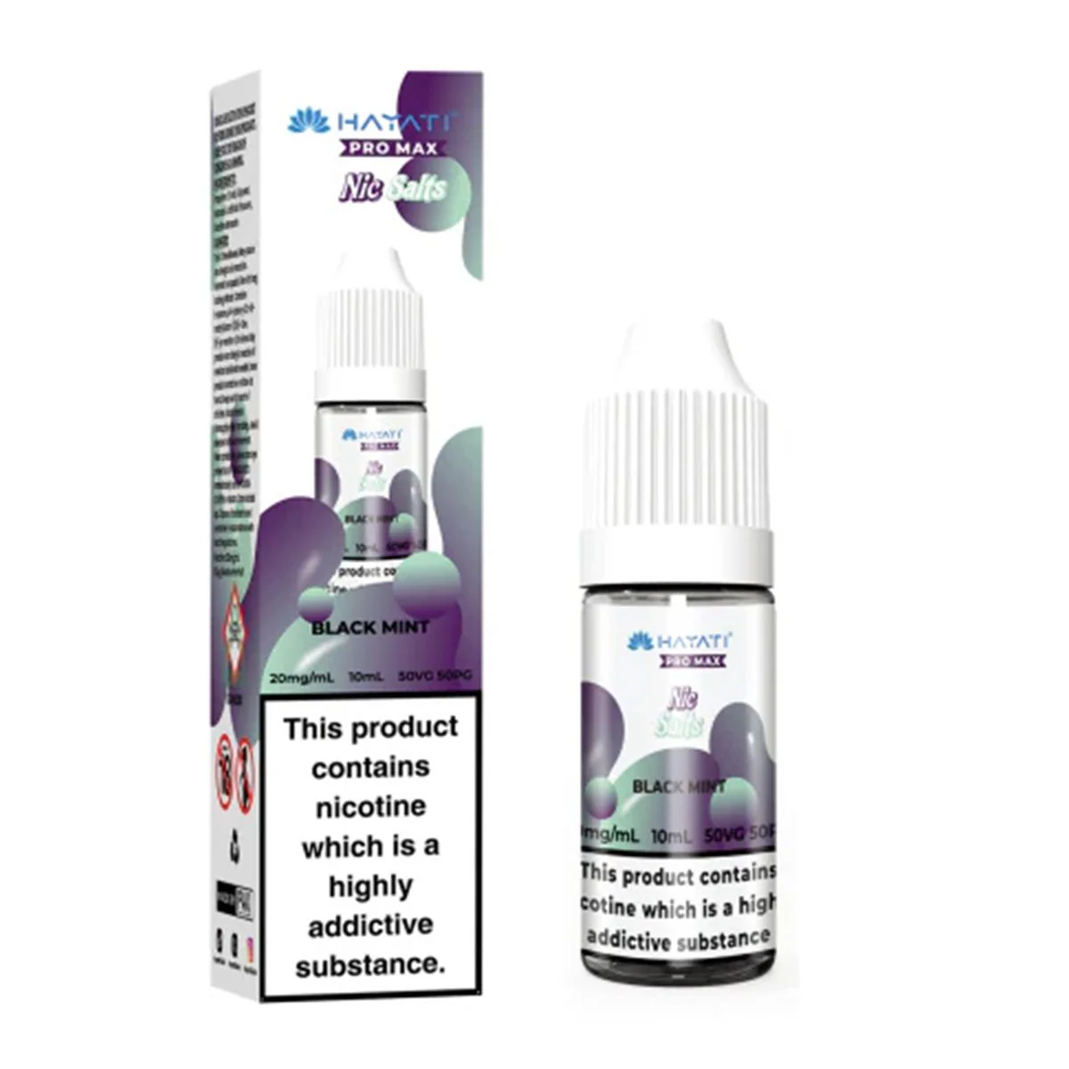 Black Mint 10ml Nic Salt By Hayati