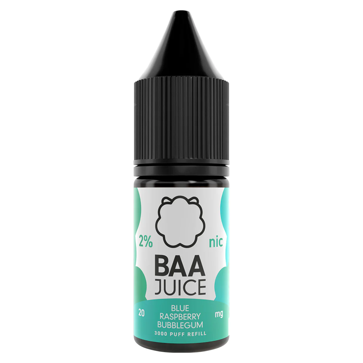 Blue Raspberry Bubblegum 10ml Nic Salt By Baa Juice