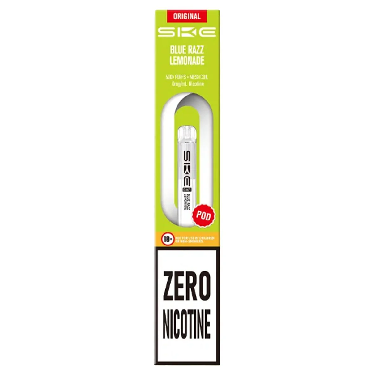 Blue Razz Lemonade Zero Nicotine Pre-Filled Pod by SKE 600