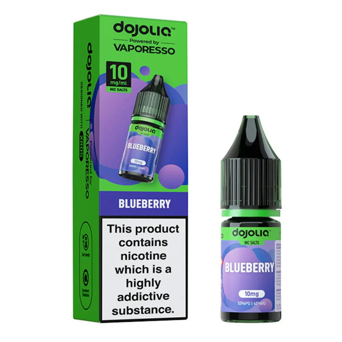 Blueberry 10ml Nic Salt By Dojoliq