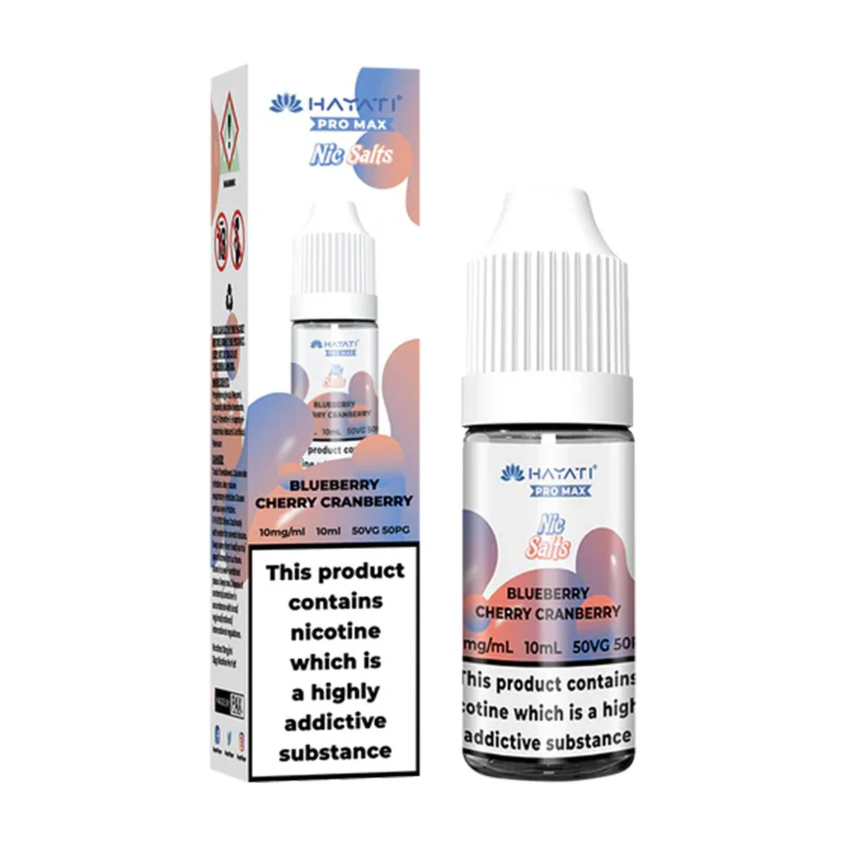 Blueberry Cherry Cranberry 10ml Nic Salt By Hayati