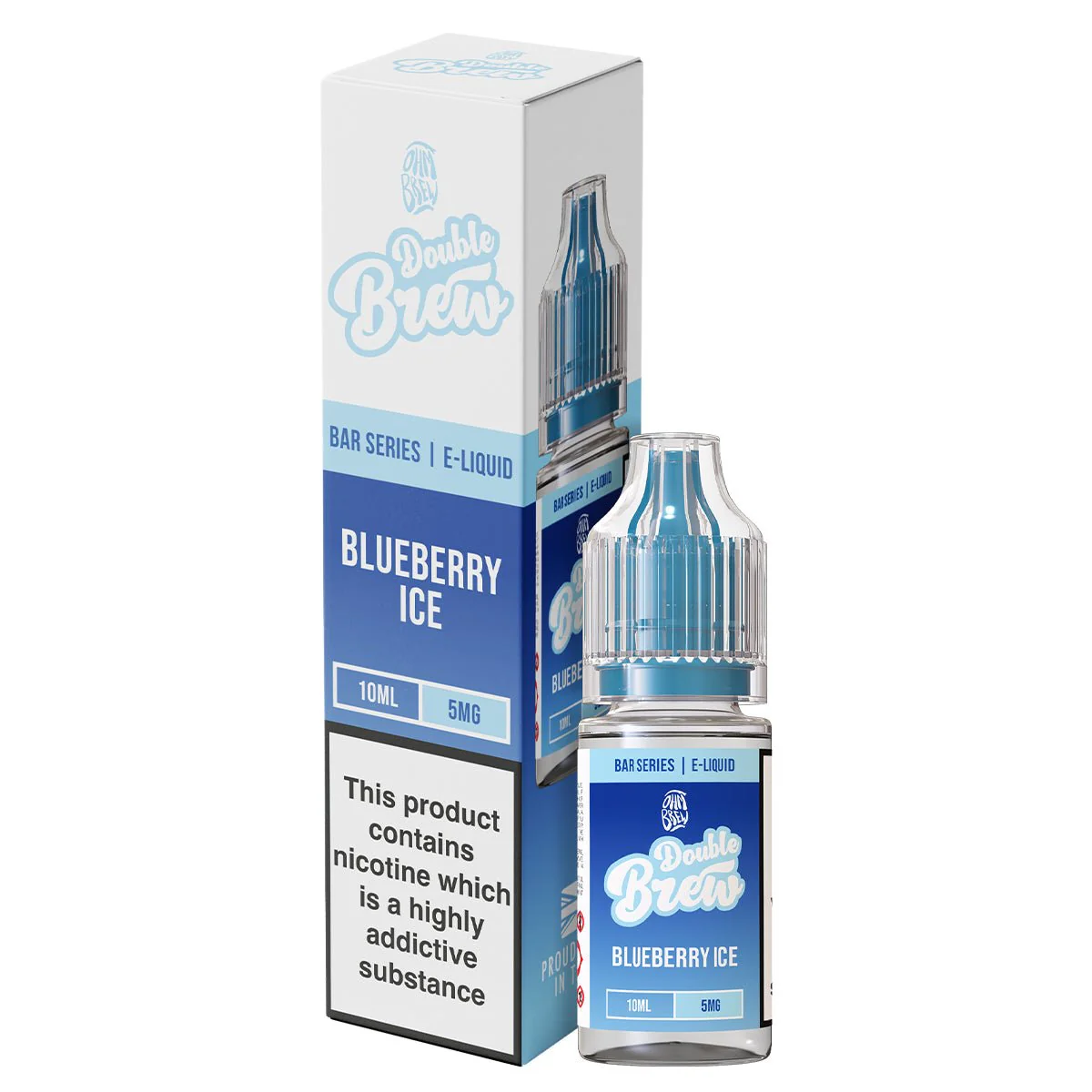 Blueberry Ice Double Brew 10ml Nic Salt By Ohm Brew