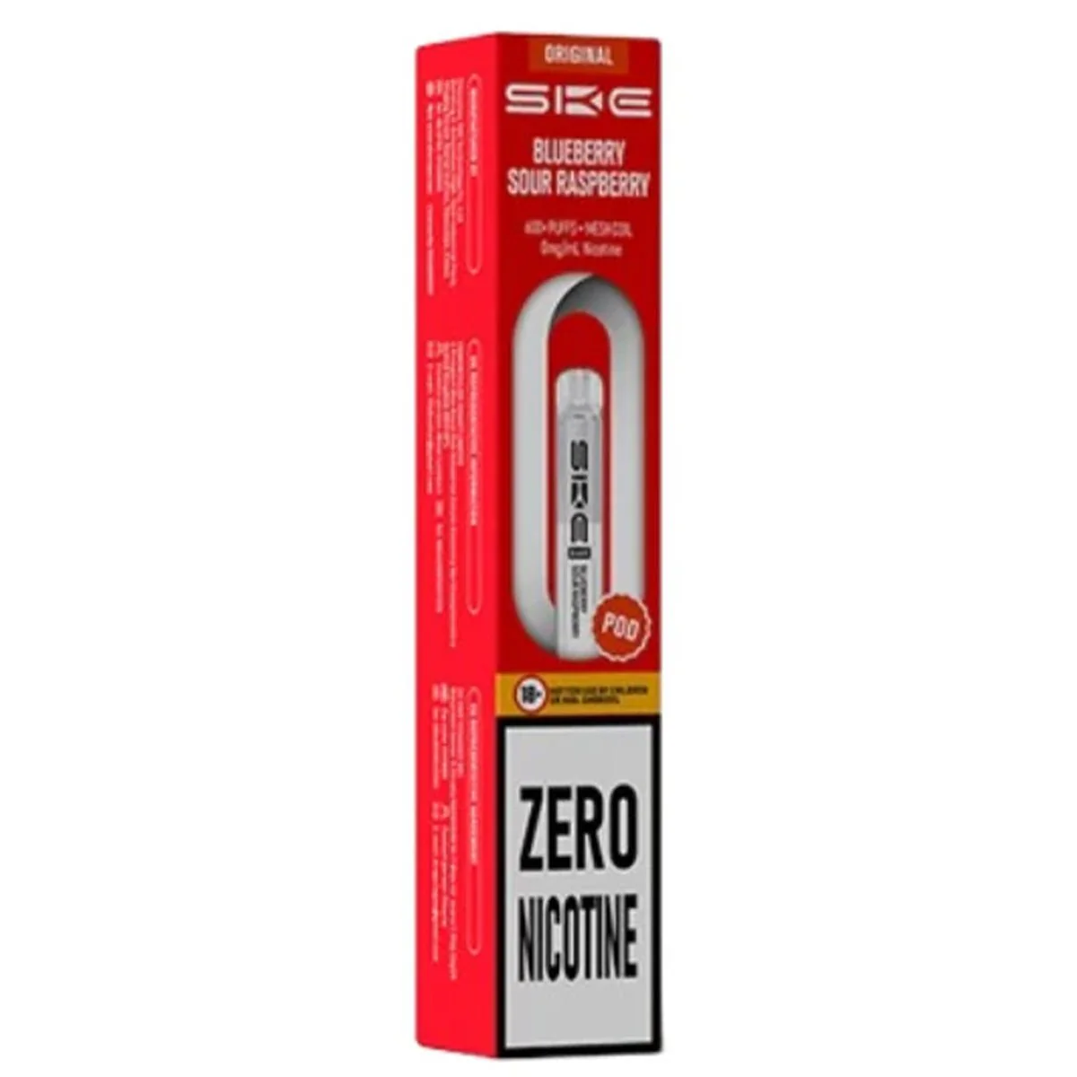 Blueberry Sour Raspberry Zero Nicotine Pre-Filled Pod by SKE 600