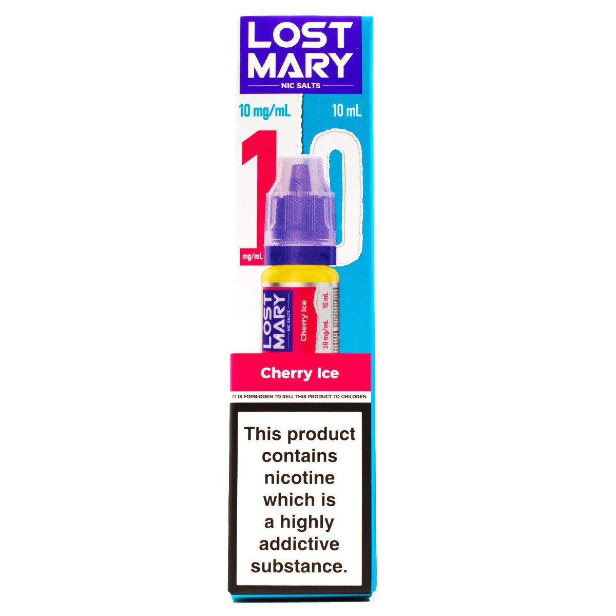 Cherry Ice 10ml Nic Salt E-liquid By Lost Mary Nic Salts