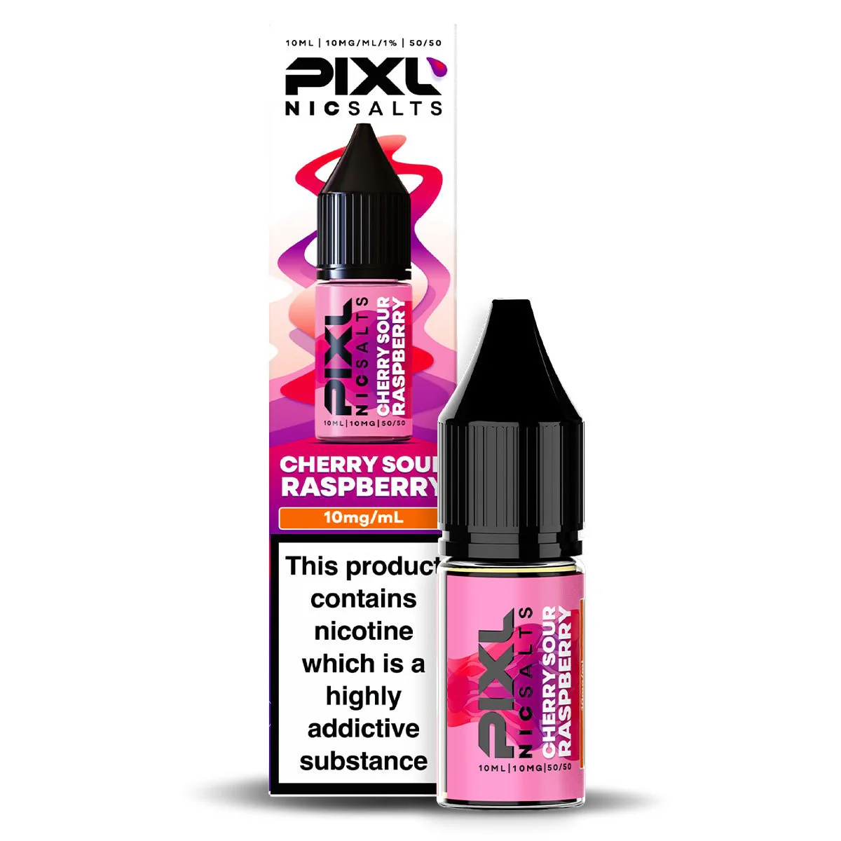 Cherry Sour Raspberry 10ml Nic Salt By PIXL Salts