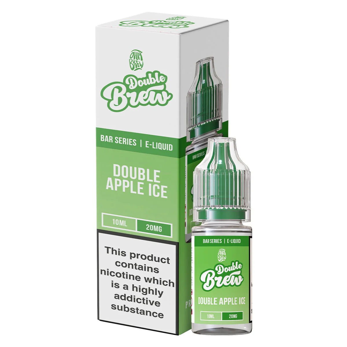 Double Apple Ice Double Brew 10ml Nic Salt By Ohm Brew