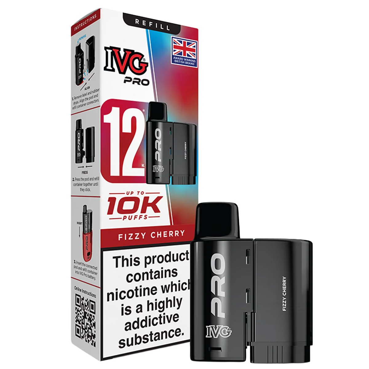 Fizzy Cherry Pro 12 Pre-filled Pod by IVG