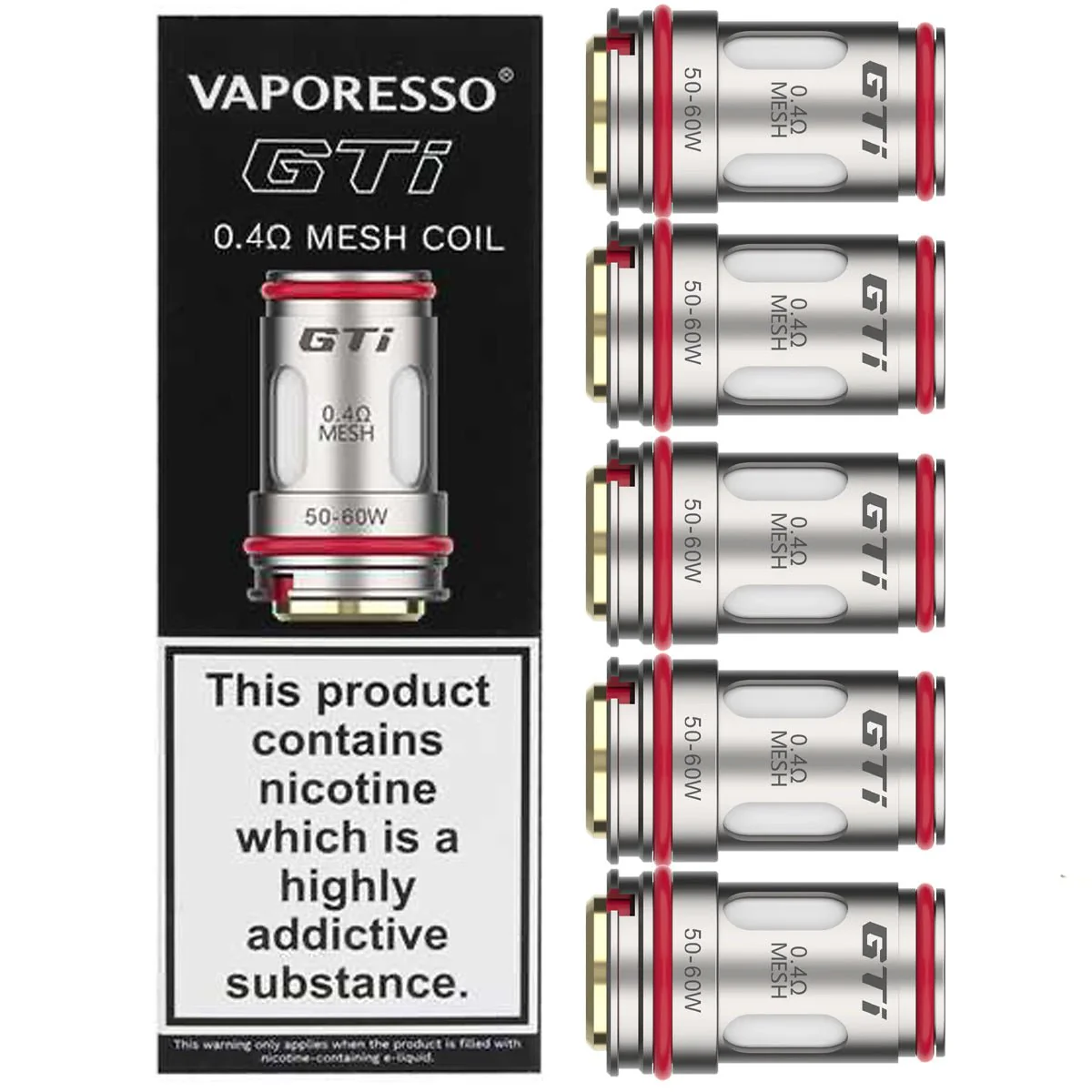 GTi Replacement Mesh Coils By Vaporesso - 5 Pack - Image 3