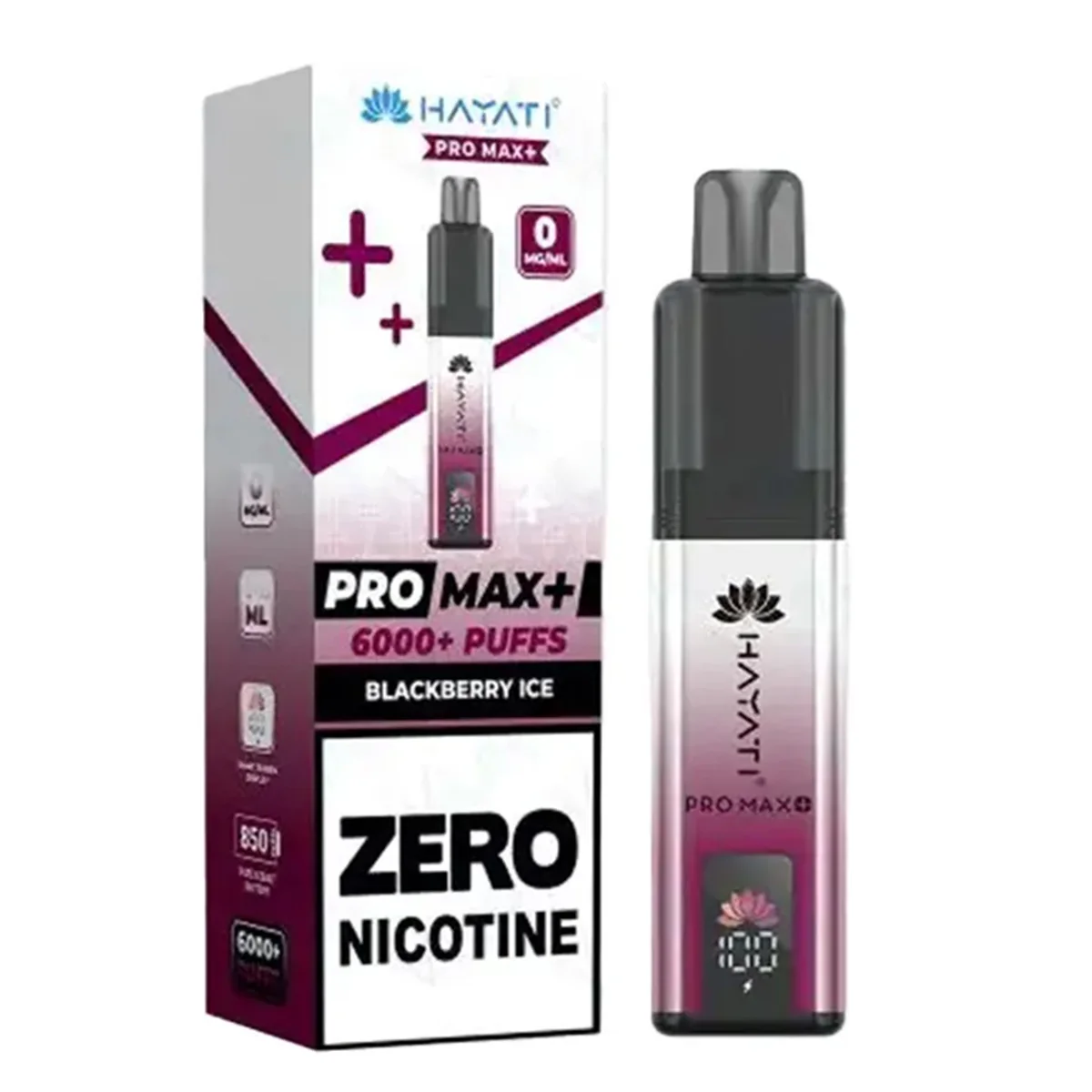 Hayati Pro Max Plus 6k 0mg Zero Nicotine Pre-Filled Pod Kit by Hayati - Image 12