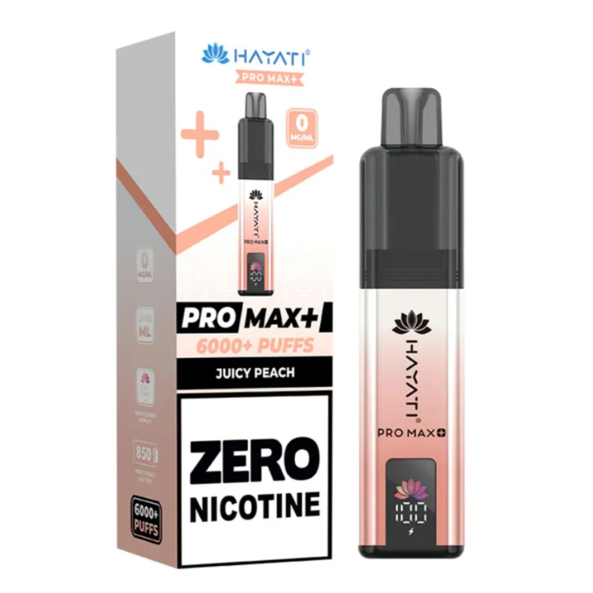 Hayati Pro Max Plus 6k 0mg Zero Nicotine Pre-Filled Pod Kit by Hayati - Image 7