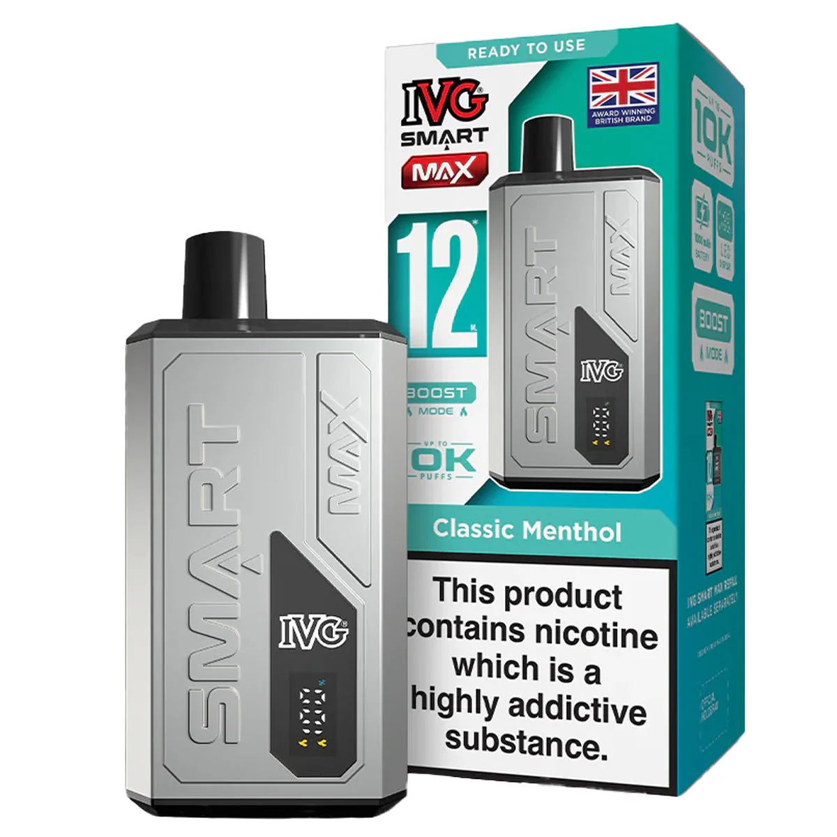 Smart Max 10K Rechargeable Pre-Filled Pod Kit By IVG - Image 6