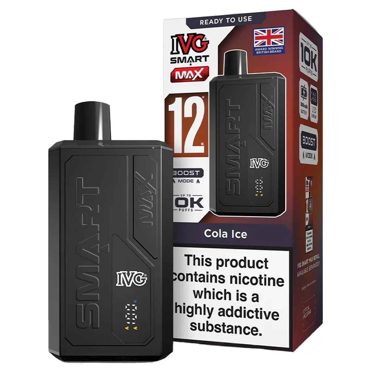 Smart Max 10K Rechargeable Pre-Filled Pod Kit By IVG - Image 7