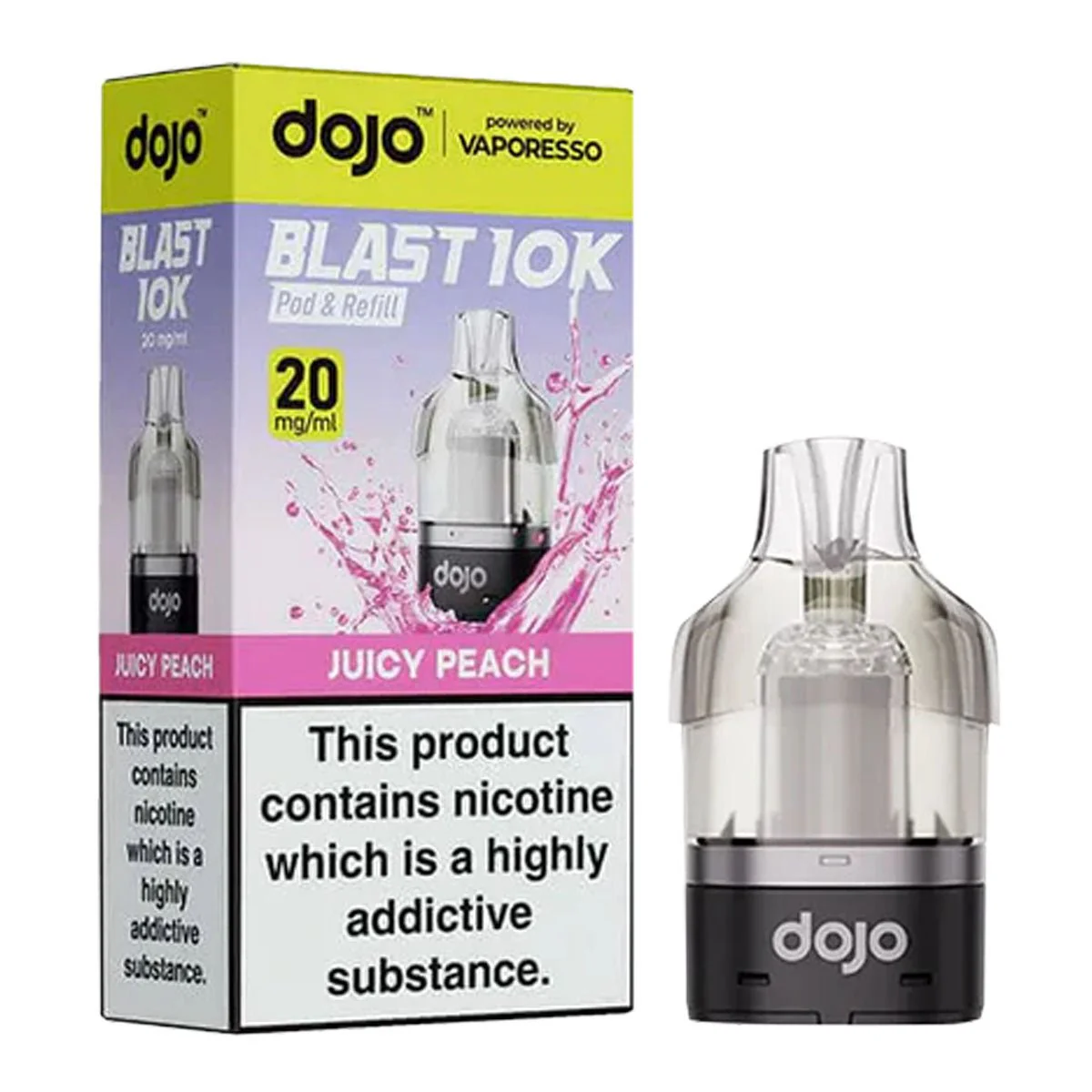 Juicy Peach Dojo Blast 10K Pre-filled Pod by Vaporesso