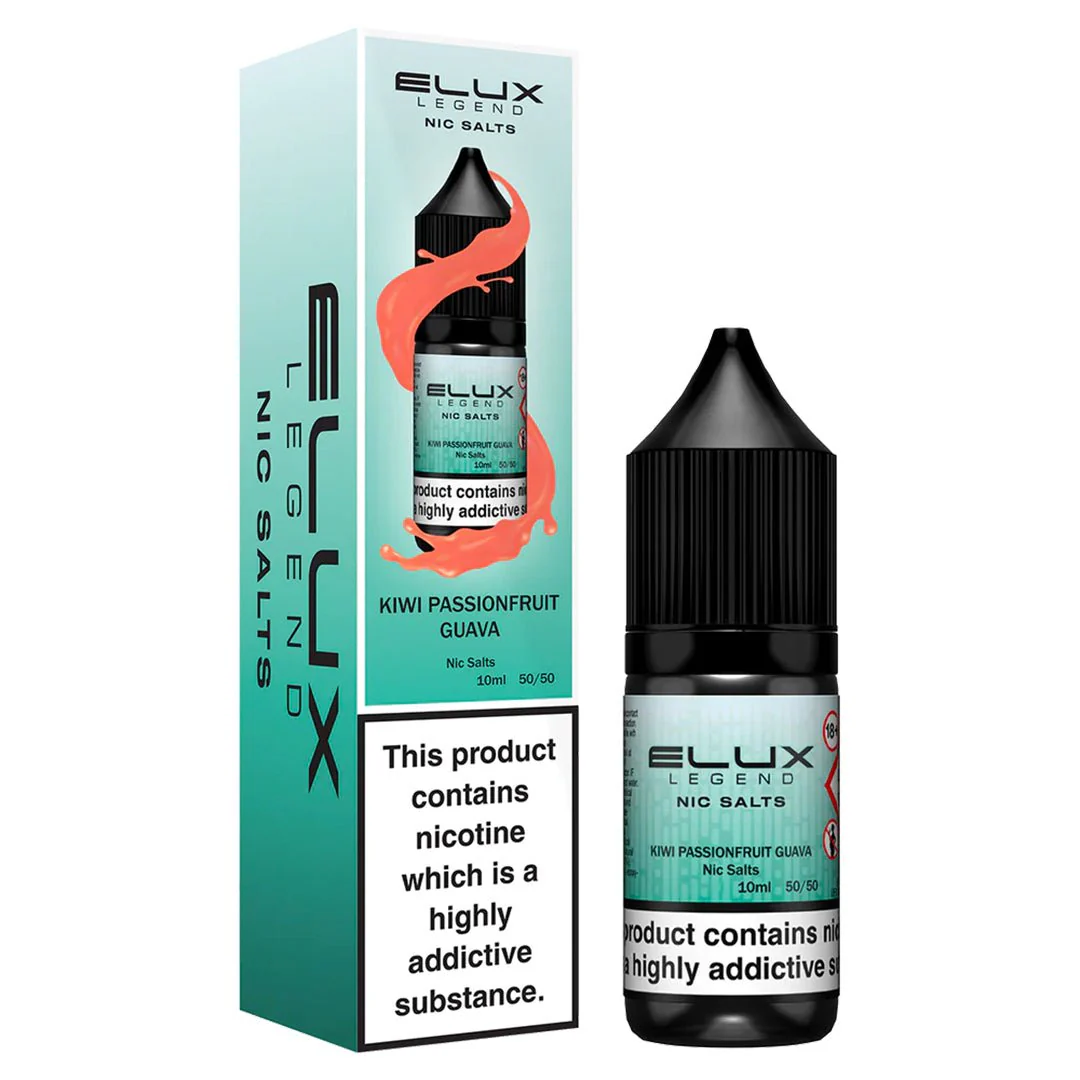 Kiwi Passionfruit Guava 10ml Nic Salt E-liquid By Elux Legend