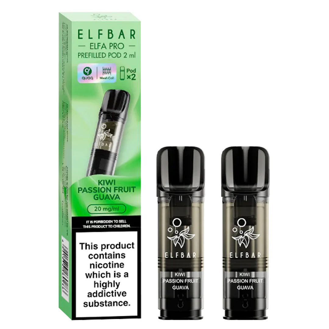 Kiwi Passionfruit Guava Elfa Pro Prefilled Pod by Elf Bar