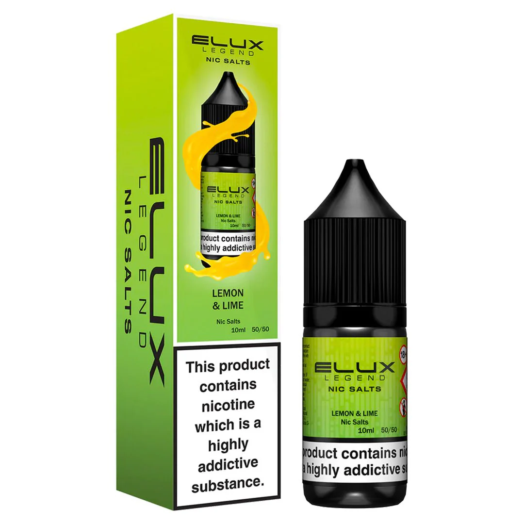 Lemon & Lime 10ml Nic Salt E-liquid By Elux Legend
