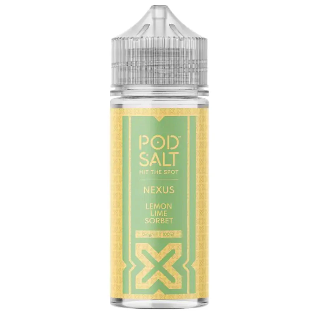 Lemon Lime Sorbet 100ml Shortfill By Pod Salt Nexus