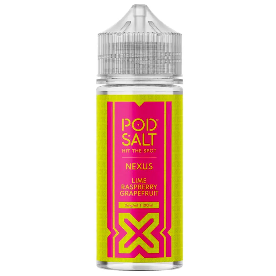 Lime Raspberry Grapefruit 100ml Shortfill By Pod Salt Nexus