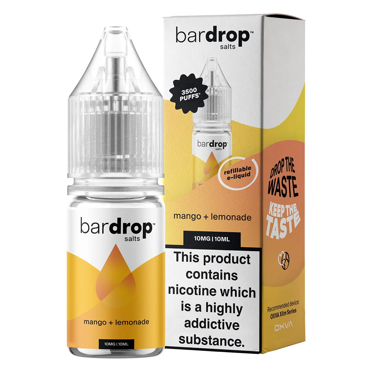 Mango Lemonade 10ml Nic Salt By Bar Drop Salts