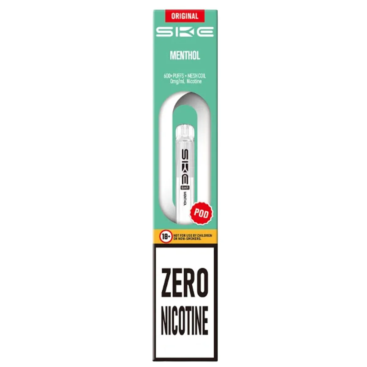 Menthol Zero Nicotine Pre-Filled Pod by SKE 600