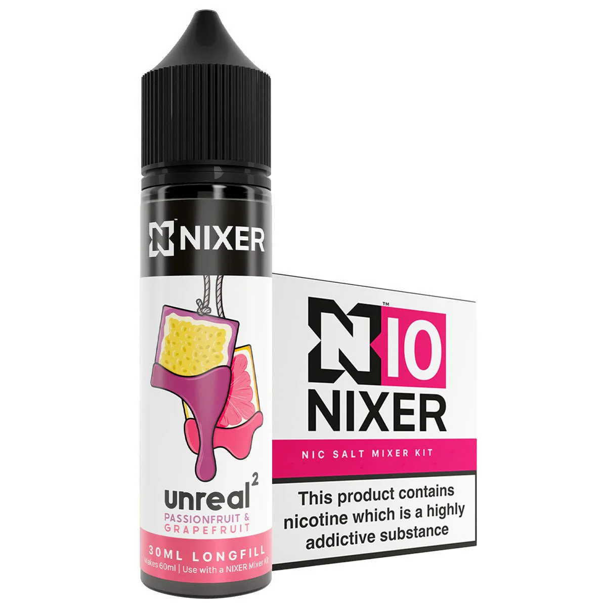 Passionfruit Grapefruit 30ml Longfill Concentrate By Nixer x Unreal 2