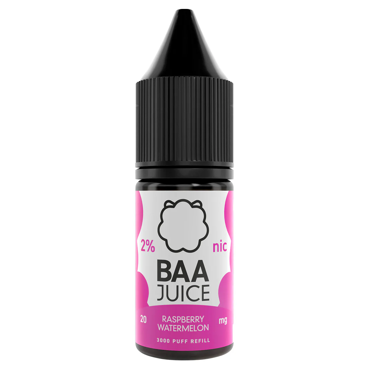 Raspberry Watermelon 10ml Nic Salt By Baa Juice