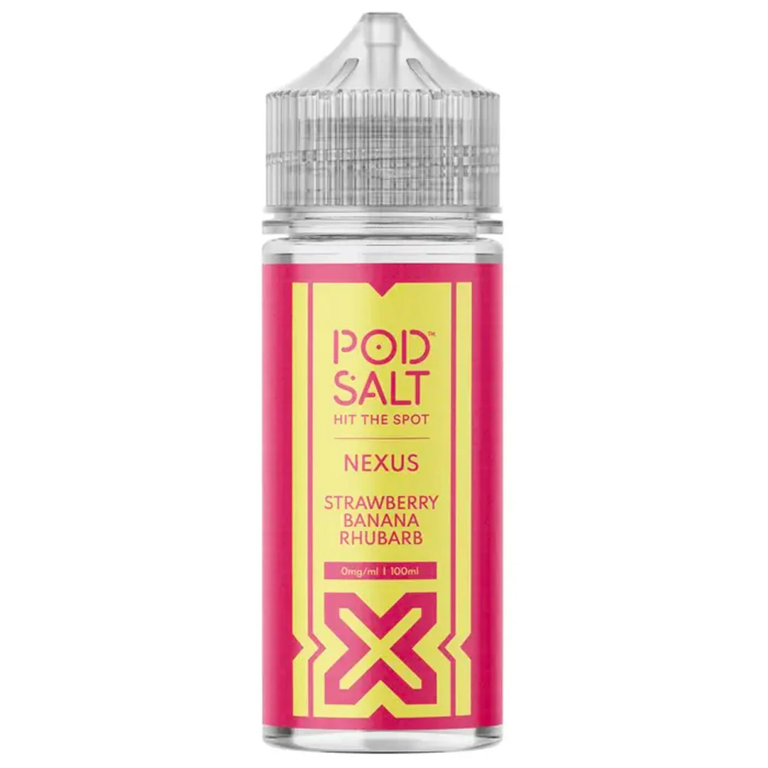 Strawberry Banana Rhubarb 100ml Shortfill By Pod Salt Nexus
