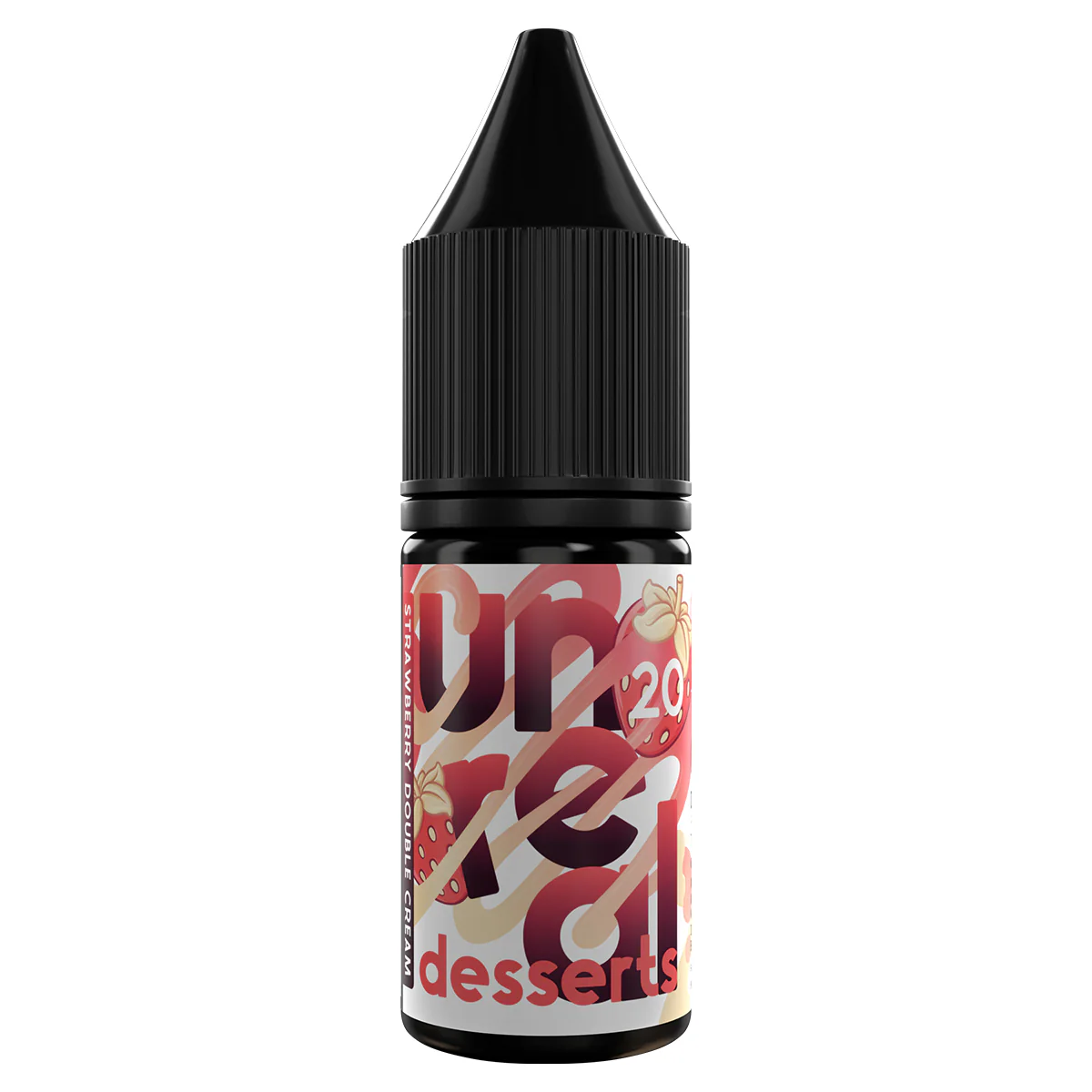 Strawberry Double Cream 10ml Nic Salt By Unreal Desserts