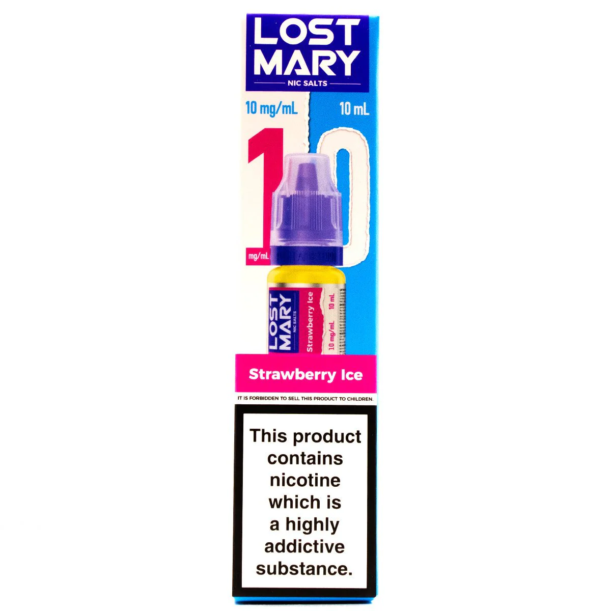 Strawberry Ice 10ml Nic Salt E-liquid By Lost Mary Nic Salts