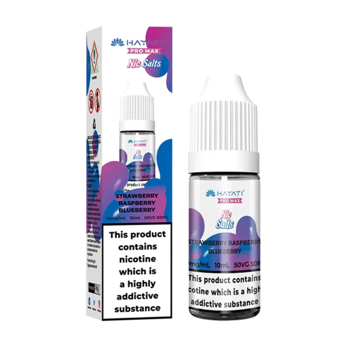 Strawberry Raspberry Blueberry 10ml Nic Salt By Hayati