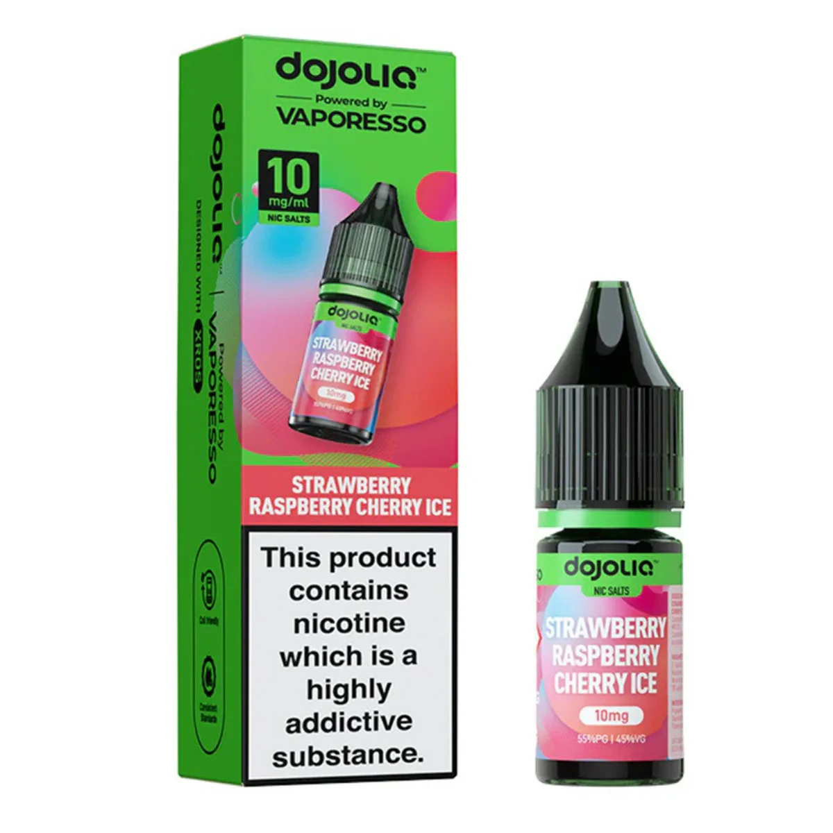 Strawberry Raspberry Cherry 10ml Nic Salt By Dojoliq