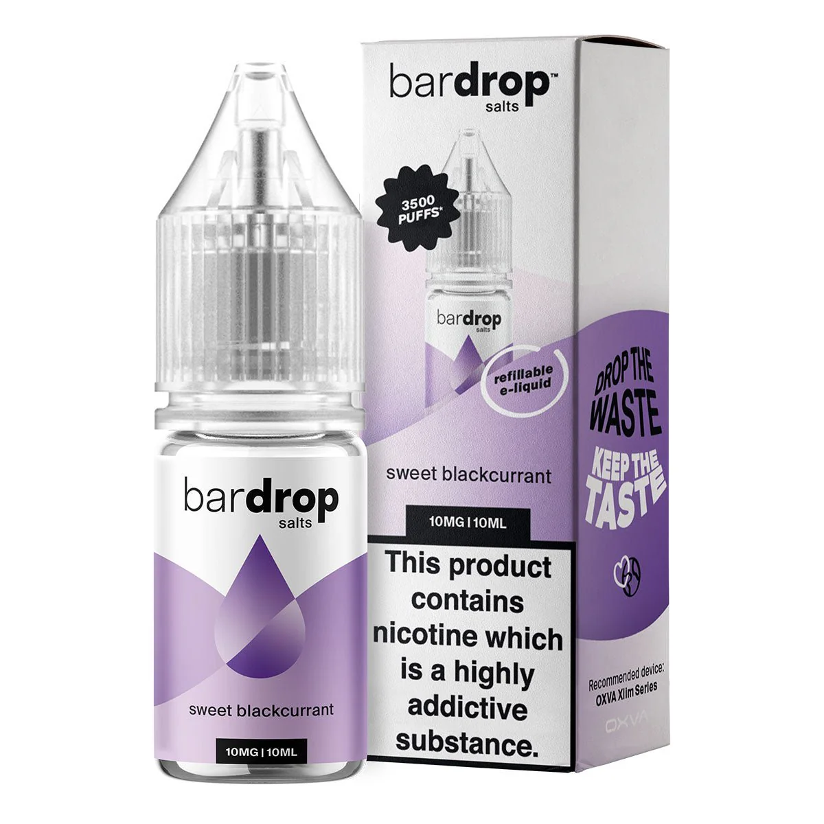 Sweet Blackcurrant 10ml Nic Salt By Bar Drop Salts