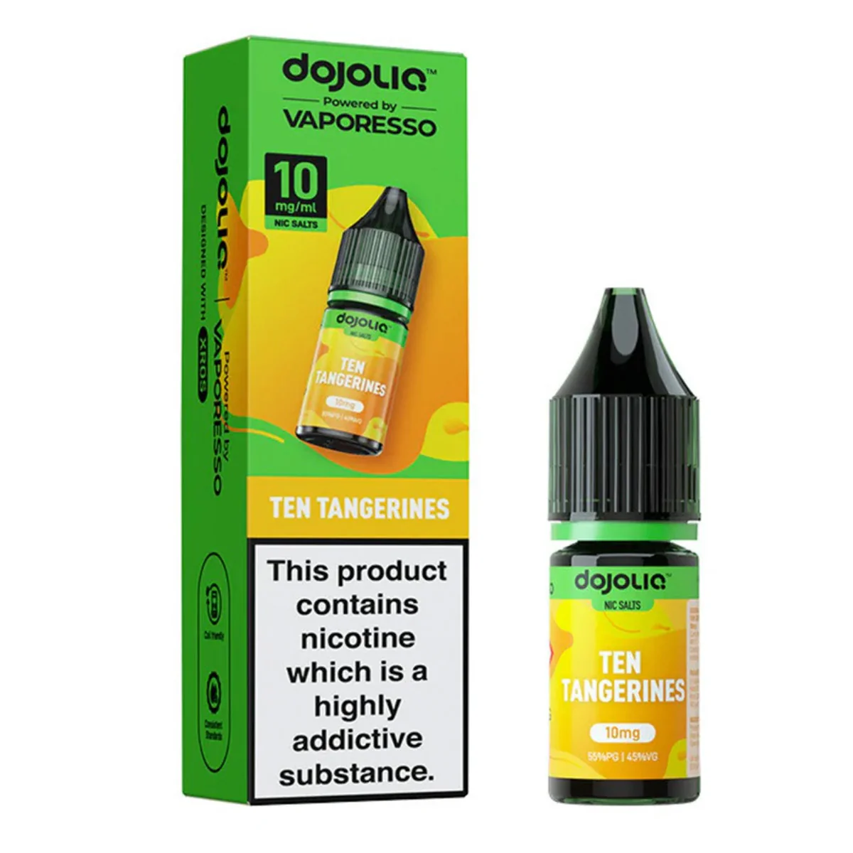 Ten Tangerines 10ml Nic Salt By Dojoliq