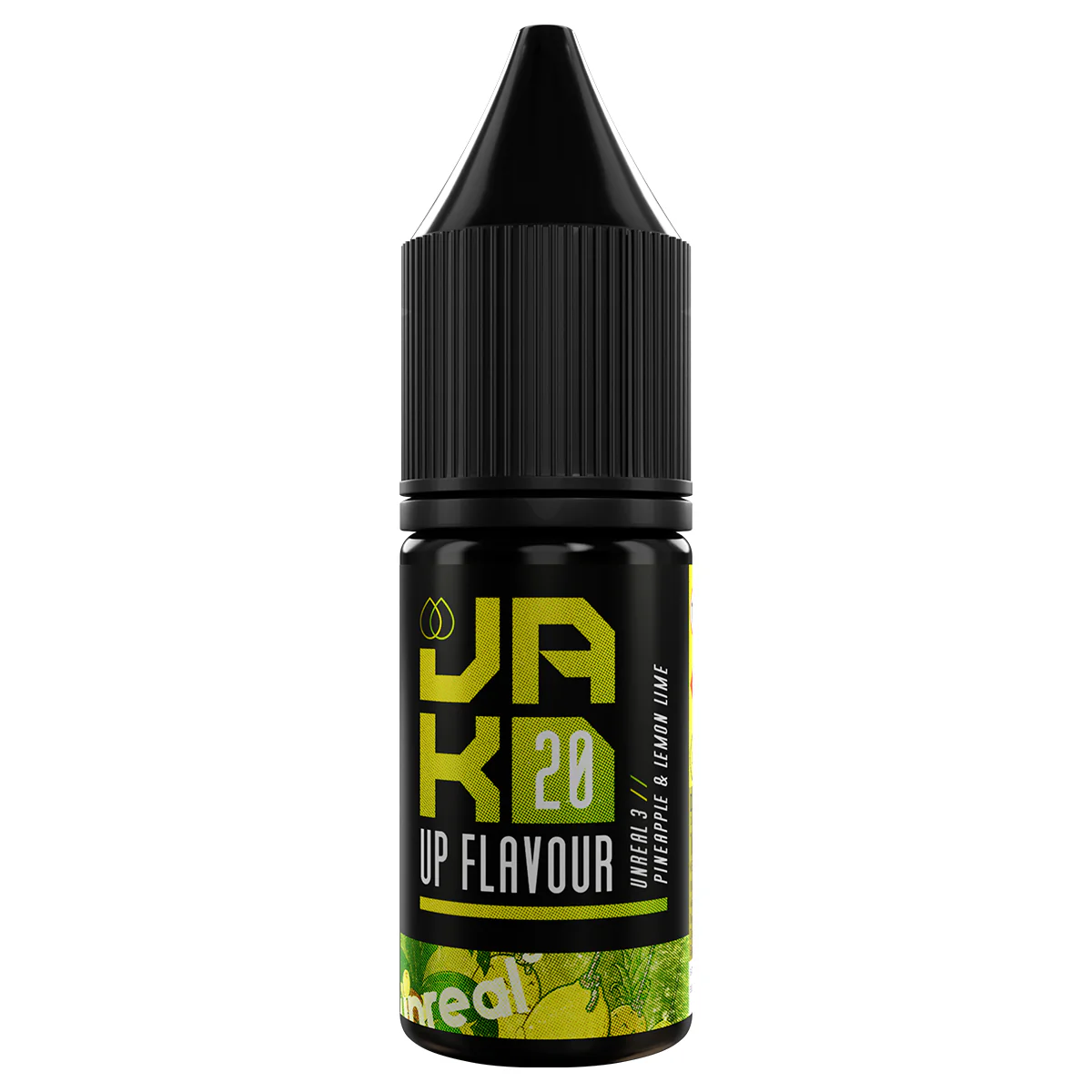 Unreal 3 Pineapple, Lemon & Lime 10ml Nic Salt By Jak'd