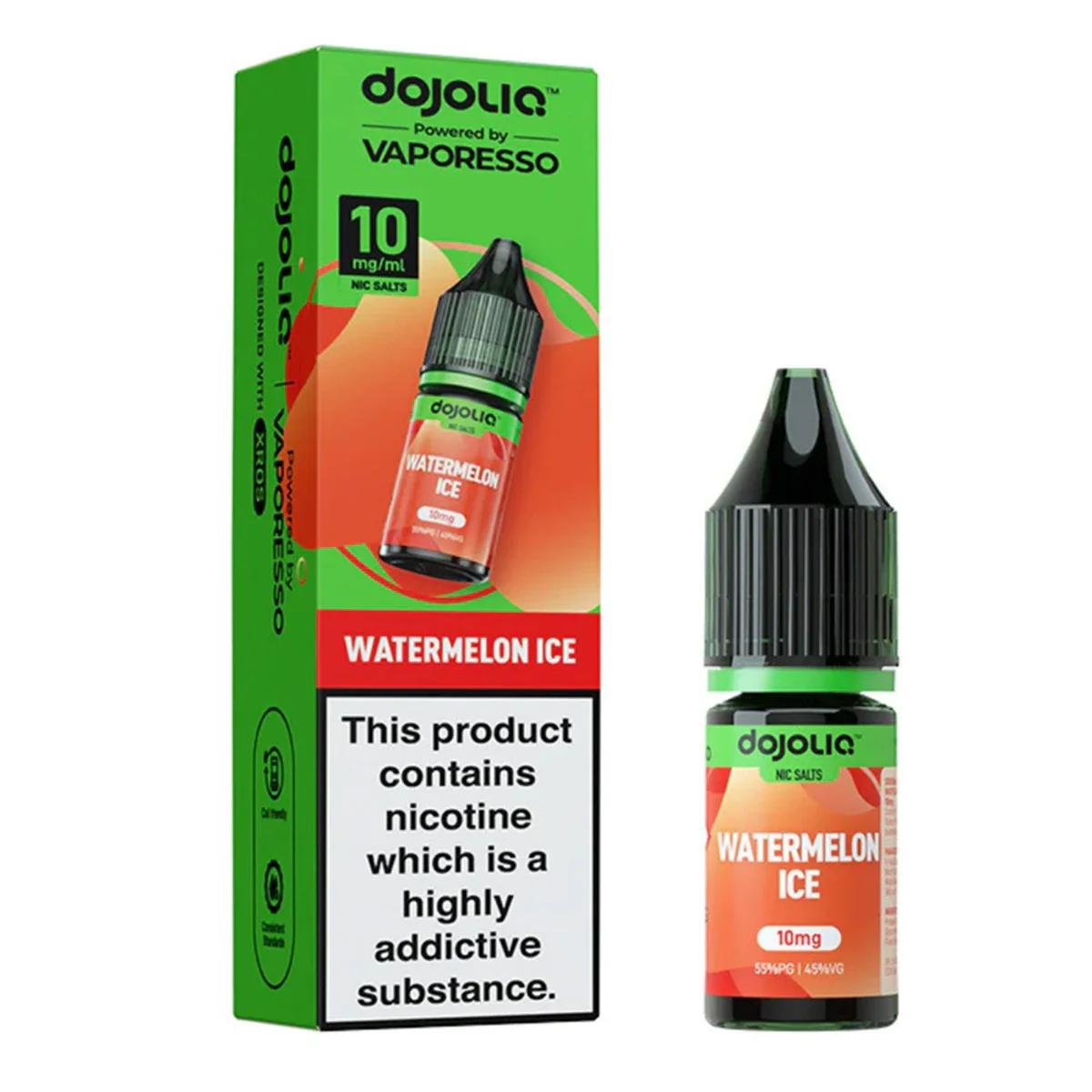 Watermelon Ice 10ml Nic Salt By Dojoliq