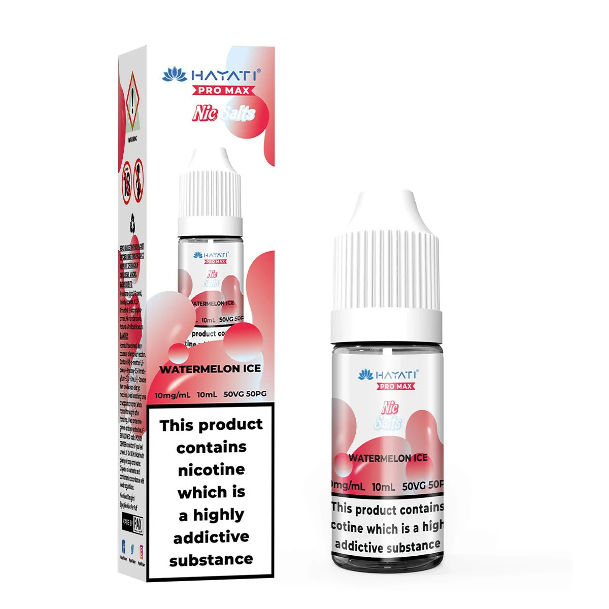 Watermelon Ice 10ml Nic Salt By Hayati