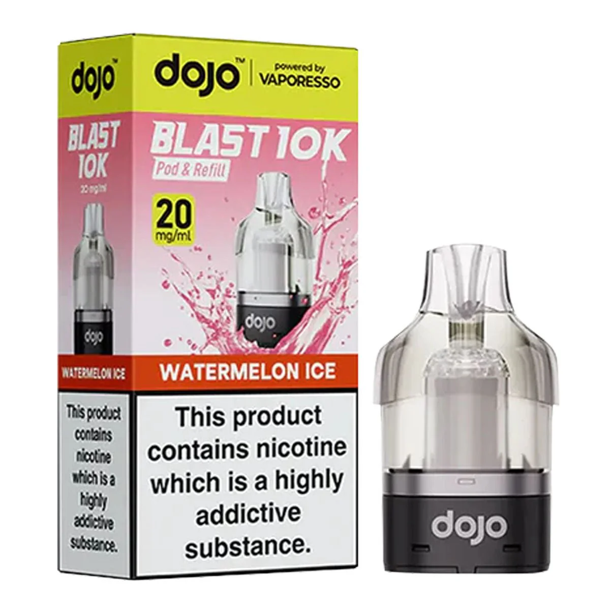 Watermelon Ice Dojo Blast 10K Pre-filled Pod by Vaporesso
