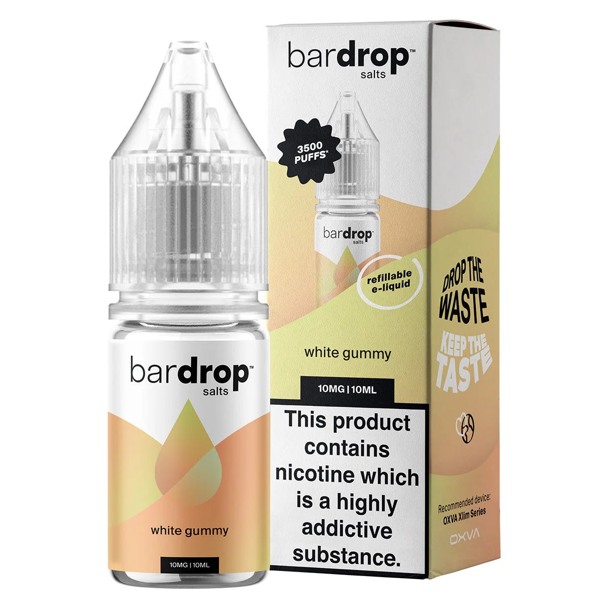 White Gummy Bear 10ml Nic Salt By Bar Drop Salts